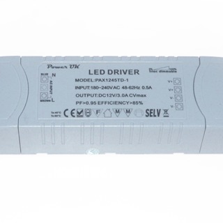 3A 12vdc In-Line Transformer - Mains Dimmable